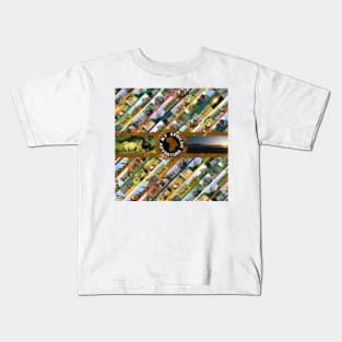 My African Adventure Wildlife Collage Kids T-Shirt